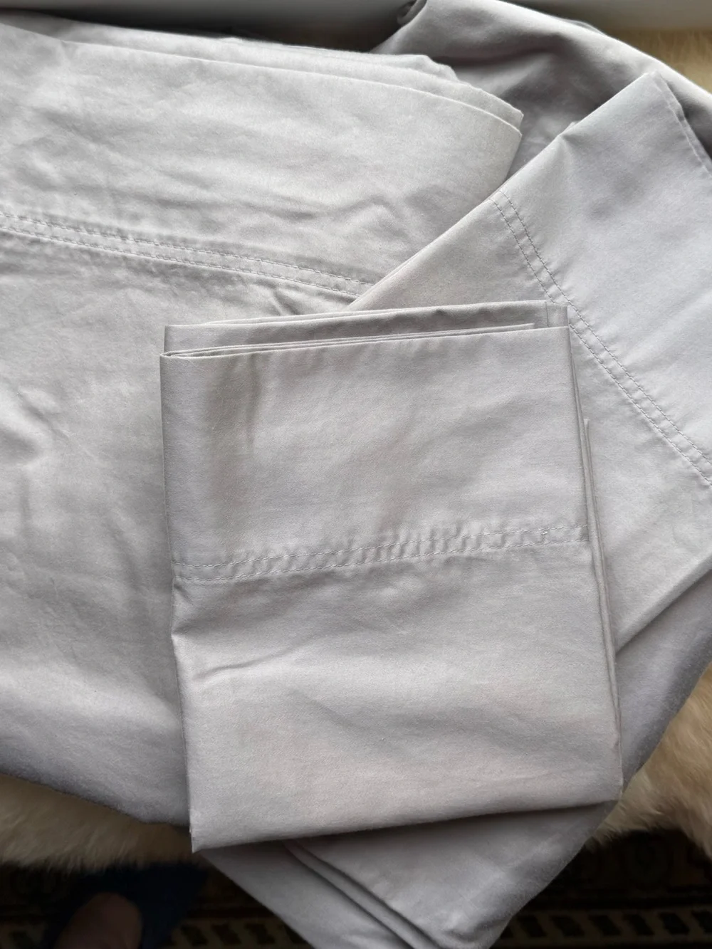Company Store Legends Hotel Suprema King Silver Wrinkle Free Sateen Deep Pocket